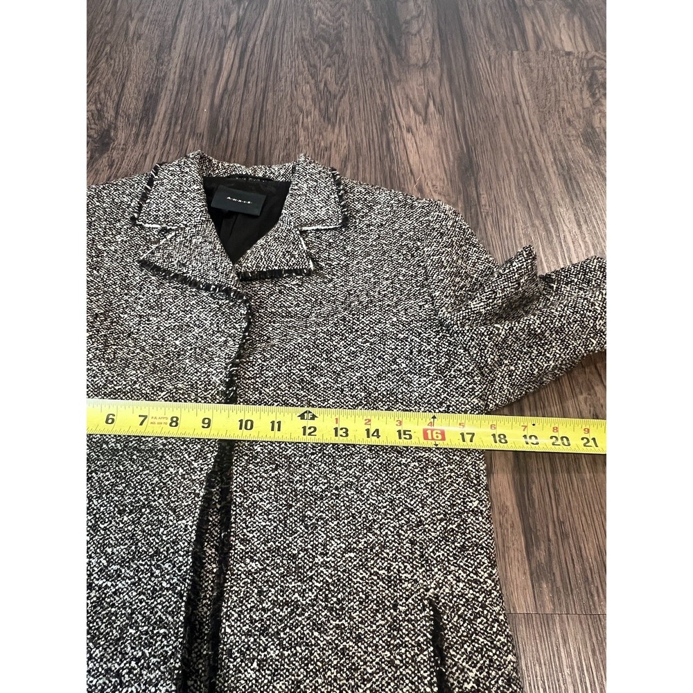 Akris ladies brown wool Silk tweed jacket Size 8 - Picture 6 of 14
